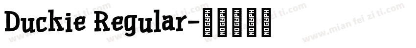 Duckie Regular字体转换